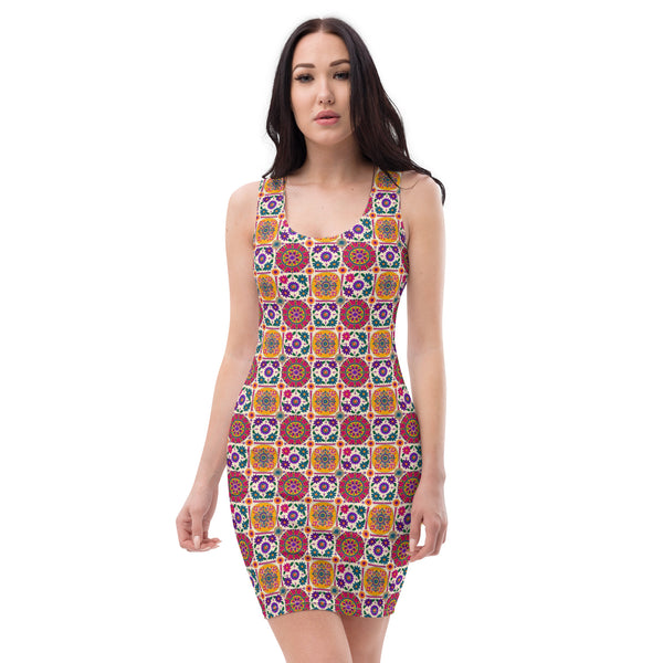 Kutch Mosaic Bodycon dress