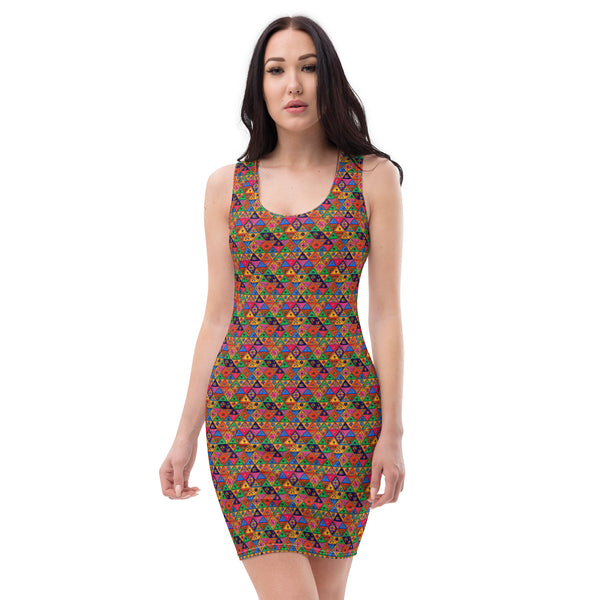 Kalamkari Bodycon dress