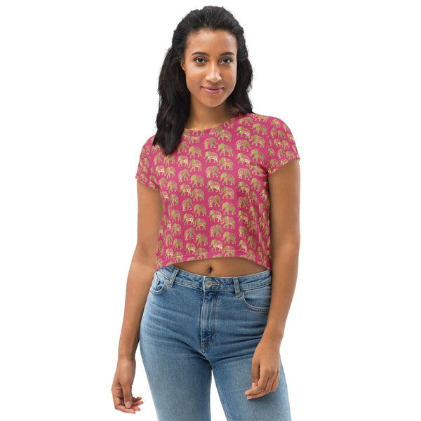 Veera Elephant Crop Tee