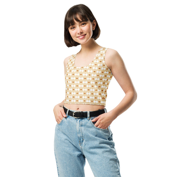 Leheriya Ikat Crop Top