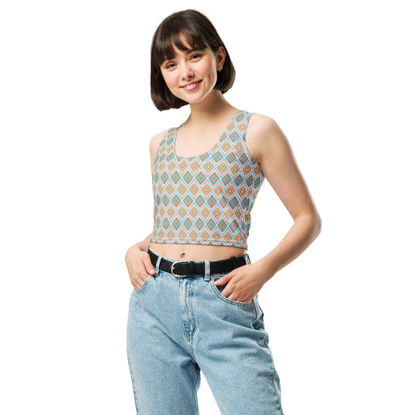 Santal Ikat Crop Top