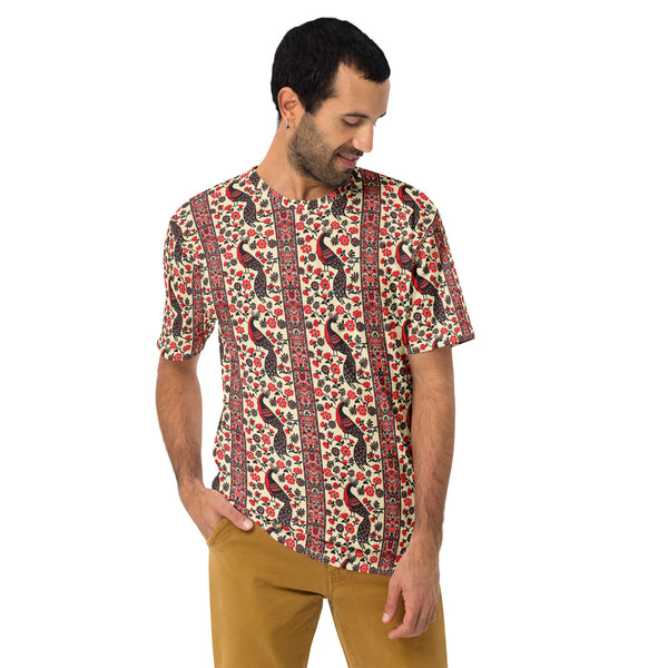 Kalamkari Peacock Men's t-shirt