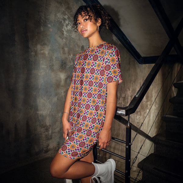 Kutch Mosaic T-shirt dress