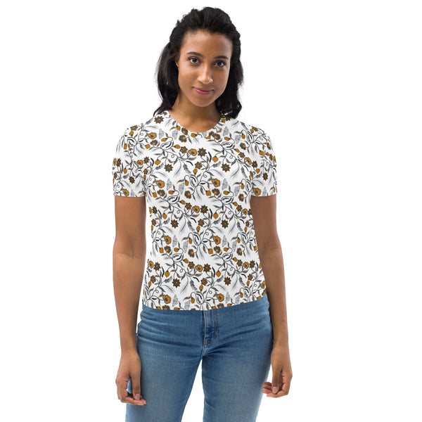 Women's flower print T-shirt