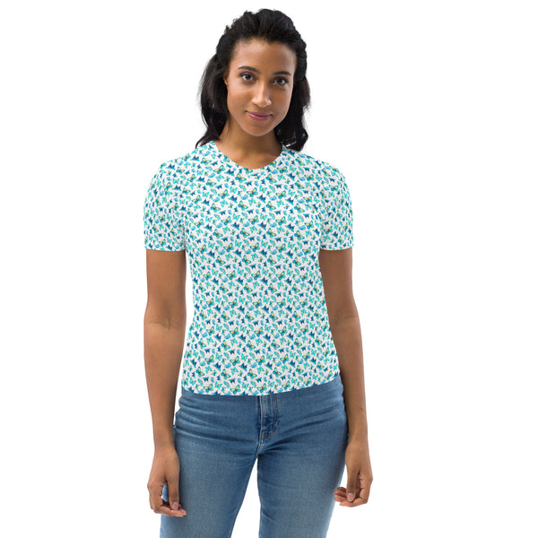 Women's tropical butterfly T-shirt