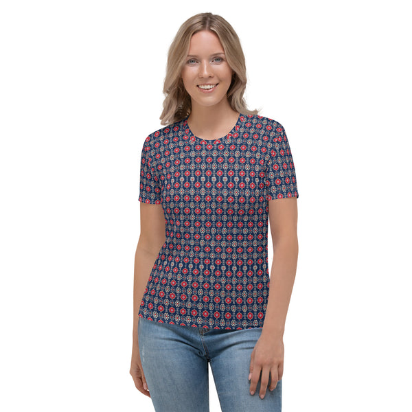 Ajrakh Motifs Women's T-shirt