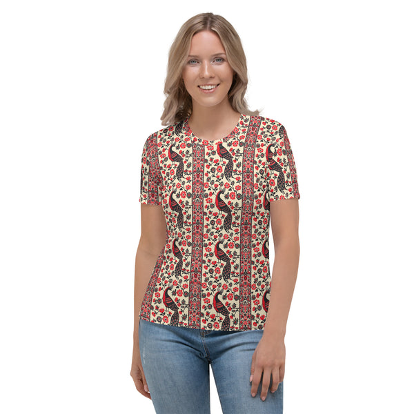 Kalamkari Peacock Women's T-shirt